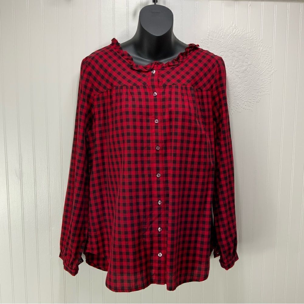 TALBOTS Buffalo Plaid shirt